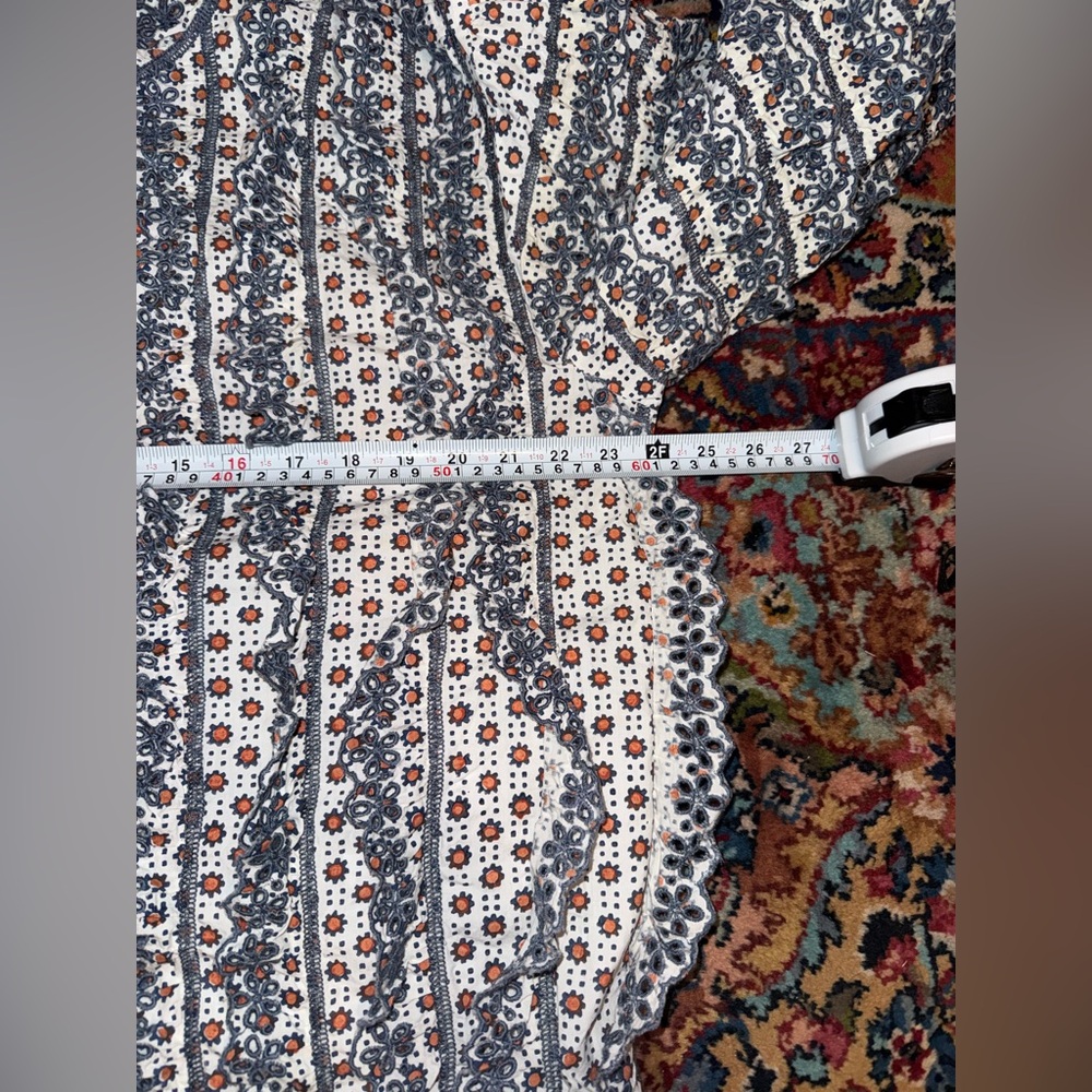 Millie Eyelet Ruffle Button Down Top - image 8